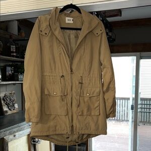 BKE Beige Raincoat with Hood